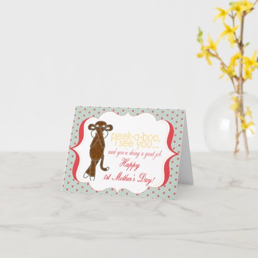 プー母の日のカード カード (黄色い花)