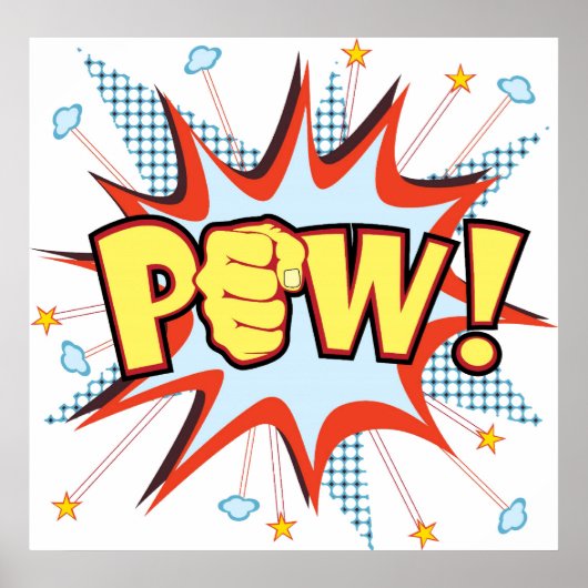 プー漫画本のような爆発 ポスター (正面)