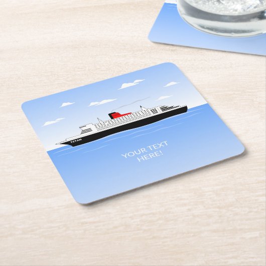 プー素晴らしルパーティー スクエアペーパーコースター (アングル)