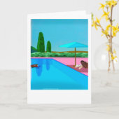 プー読ルのそばに カード (黄色い花)