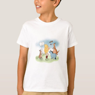 プー・キッズシャツのワイン Tシャツ