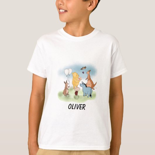 プー・キッズシャツのワイン Tシャツ (正面)