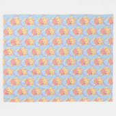 プー フリースブランケット (正面(横))