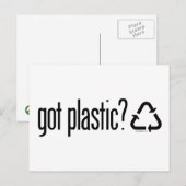 プ得ラスチック？リサイクル標識 ポストカード (正面/裏面)
