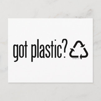 プ得ラスチック？リサイクル標識 ポストカード