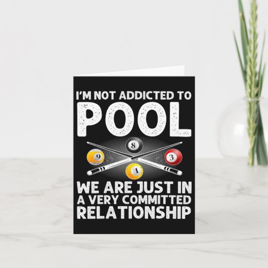 プ最高のール女子男性へ男子ビリヤード8ボールP カード (正面)