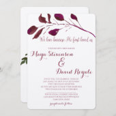 プ素朴ラム|私たちは、彼が初めて私たちを愛してくれたので愛しています 招待状 (正面/裏面)