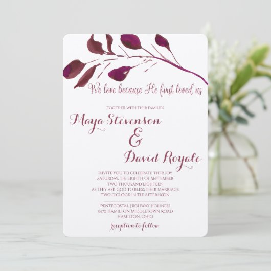 プ素朴ラム|私たちは、彼が初めて私たちを愛してくれたので愛しています 招待状 (スタンド正面)