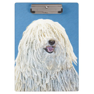 プ絵画リのかわいいオリジナルの犬 クリップボード
