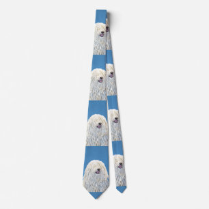 プ絵画リのかわいいオリジナルの犬 ネクタイ