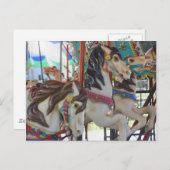 プ静かランサー回転木馬馬写真はがき ポストカード (正面/裏面)