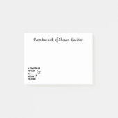 ヘおもしろいアドレッサー，ヘアスおもしろいタイリスト理容師引用文 ポストイット (正面)