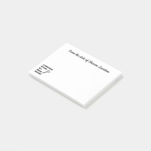 ヘおもしろいアドレッサー，ヘアスおもしろいタイリスト理容師引用文 ポストイット (アングル)