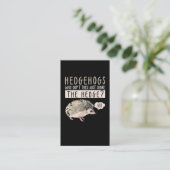 ヘおもしろいッジホッグ動物のユーモア 名刺 (スタンド正面)