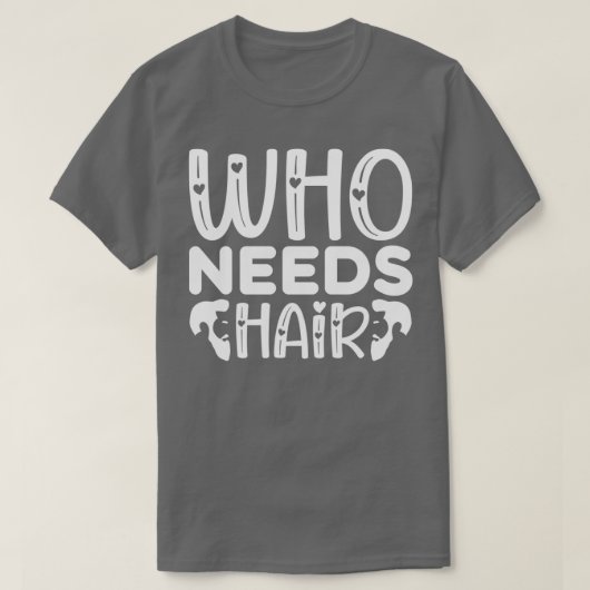 ヘアおもしろいが必要なひげギフト1 Tシャツ (デザイン正面)