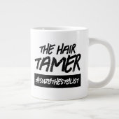 ヘアおもしろいタマーのハッシュタグ名 ジャンボコーヒーマグカップ (右)