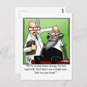 ヘアおもしろい再成長ユーモアポストカード ポストカード (正面/裏面)
