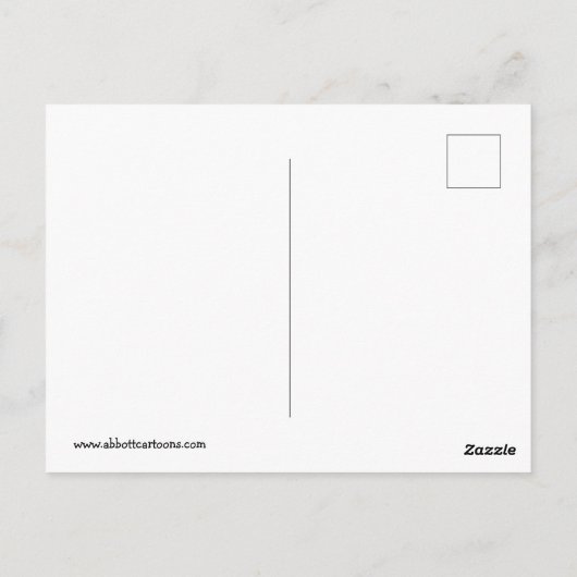 ヘアおもしろい再成長ユーモアポストカード ポストカード (裏面)