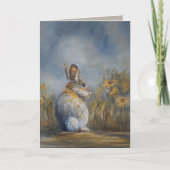 ヘアさんはどこへ行くの？ サンキューカード (正面)