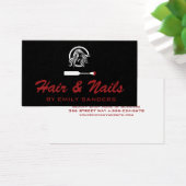 ヘアと爪、 ネイルのロゴ (デスク)