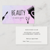 ヘアと美しいツール 予約カード (正面/裏面)