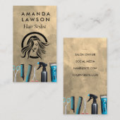 ヘアのカットツール |スタイリスト理容師 名刺 (正面/裏面)