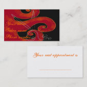 ヘアのカット 予約カード (正面/裏面)