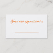 ヘアのカット 予約カード (裏面)