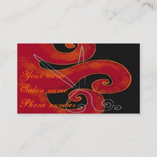 ヘアのカット 予約カード (正面)