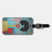 ヘアの日（カスタマイズ可能な背面） ラゲッジタグ (正面横)