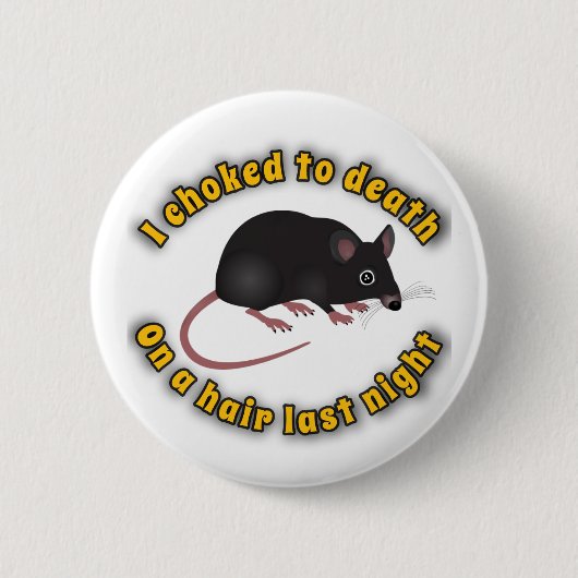 ヘアの痛みボタン 缶バッジ (正面)
