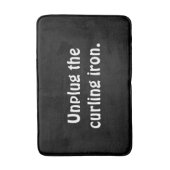 ヘアアイロンのメモの印のプラグを抜いて下さい バスマット (正面縦)