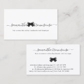 ヘアアクセサリーオンライン手作りクラフトブティック 名刺 (正面/裏面)