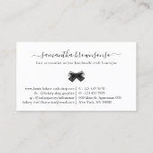 ヘアアクセサリーオンライン手作りクラフトブティック 名刺 (裏面)