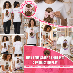 ヘアアクセサリーブティックスタッフ 商品ディスプレイ トライブレンドTシャツ