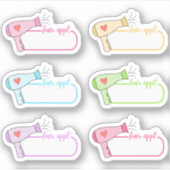 ヘアアポイントメントリマインダーブランクラベル ブジョープランナー シール (正面)