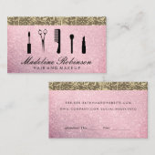 ヘアアンドメイクアップグリッターアポイントメント 予約カード (正面/裏面)