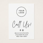 ヘアエクステンションアフターケアの名刺 (正面)