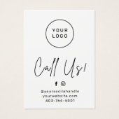 ヘアエクステンションアフターケアアドバイスカード (正面)