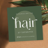 ヘアエクステンションアフターモダンケアボホセージグリーン スクエア名刺