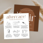 ヘアエクステンションアフターモダンケアボホテラコッタ スクエア名刺