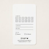 ヘアエクステンションブモダンティックつるラベルピンク (裏面)