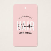 ヘアエクステンションブモダンティックつるラベルピンク (正面)