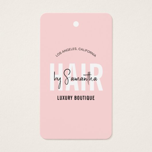 ヘアエクステンションブモダンティックつるラベルピンク (正面)