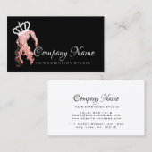 ヘアエクステンションヘアサロンバラクラウンスパークダイヤモンド 予約カード (正面/裏面)