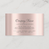 ヘアエクステンションヘアバラ金ゴールドクラウンスパークサロン 予約カード (裏面)