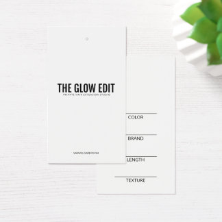 ヘアエクステンション小売ラベル