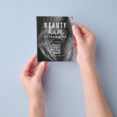 ヘアエクステンション&ウィッグ注文フォーム ヘアブランディング写真 チラシ (手)