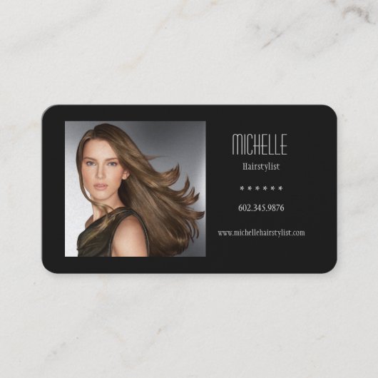 ヘアエレガントサロン/スタイリスト – 名刺 (正面)