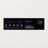 ヘアエレガントスタイル、美容師、サロンロイヤリティ 名刺 (内部フラット)